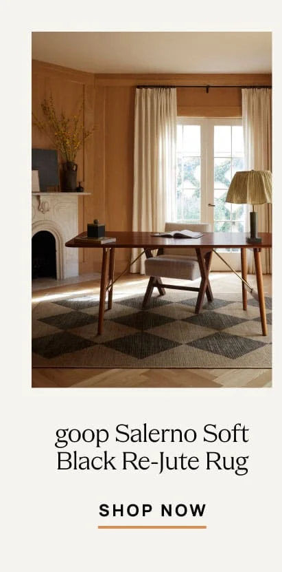 goop Salerno Soft Black Re-Jute Rug | Shop Now