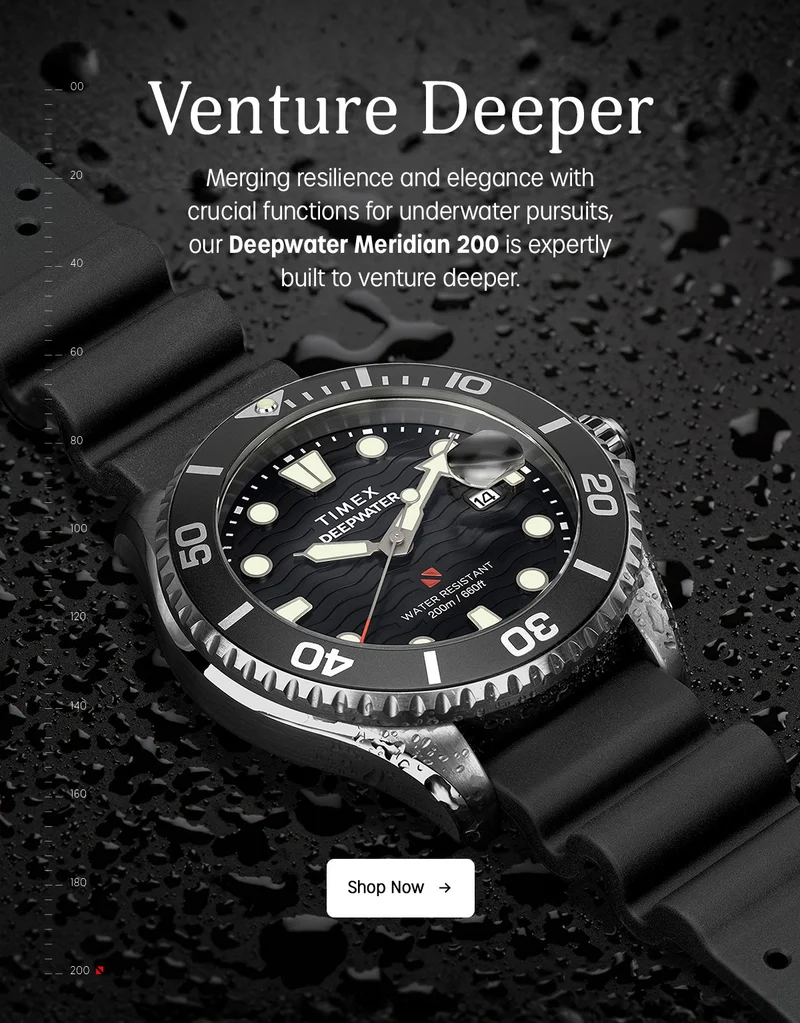 Venture Deeper | Merging resilience and elegance with crucial functions for underwater pursuits, our Deepwater Meridian 200 is expertly built to venture deeper. | Shop Now