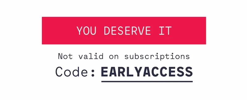 You deserve it
