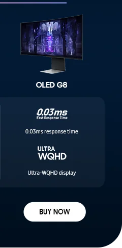 OLED G8 - 0.03ms Fast Response Time | 0.03ms response time - ULTRA WQHD | Ultra-WQHD display - BUY NOW