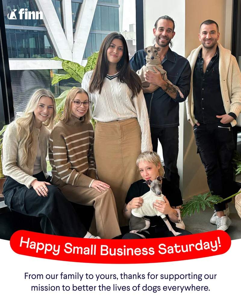 Happy Small Business Saturday! From our family to yours, thanks for supporting our mission to better the lives of dogs everywhere.