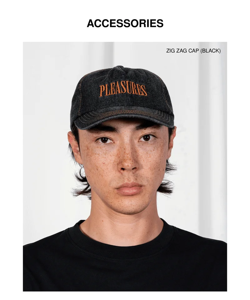 ACCESSORIES | ZIG ZAG CAP (BLACK)