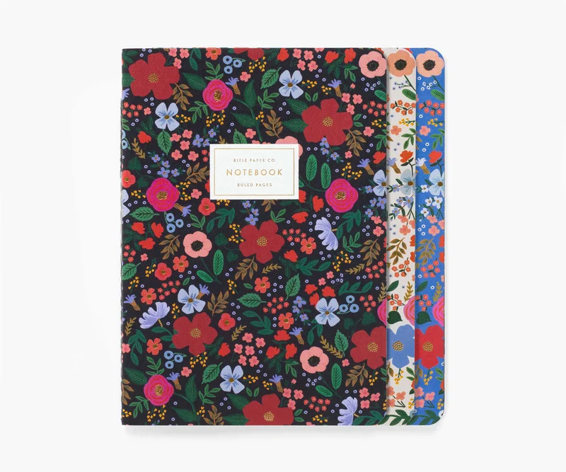 Image of Wild Rose Stitched Notebook Set