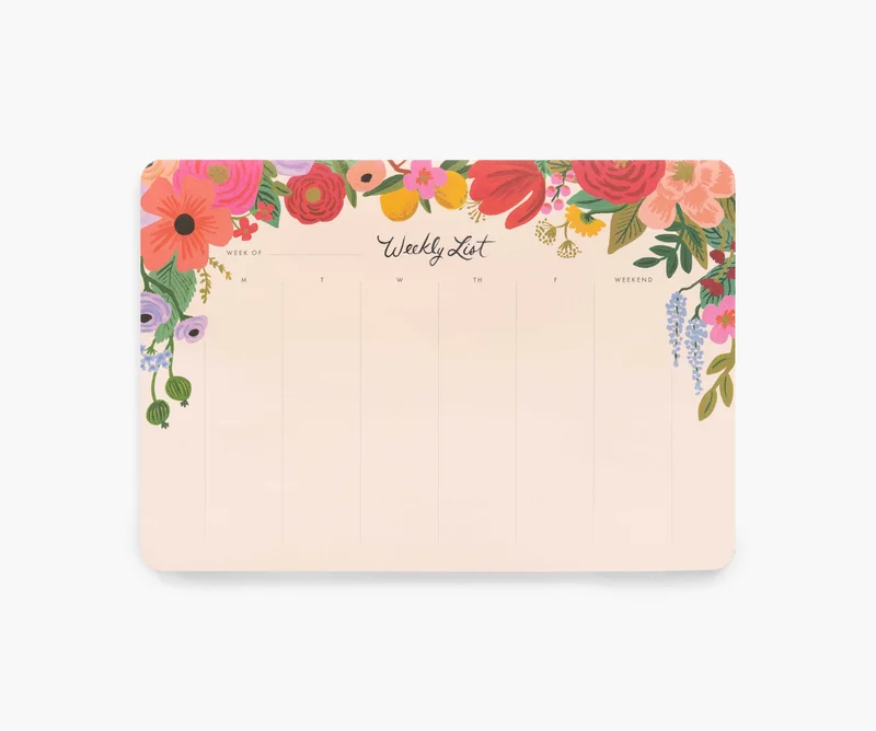Image of Weekly Desk Pad - Garden Party
