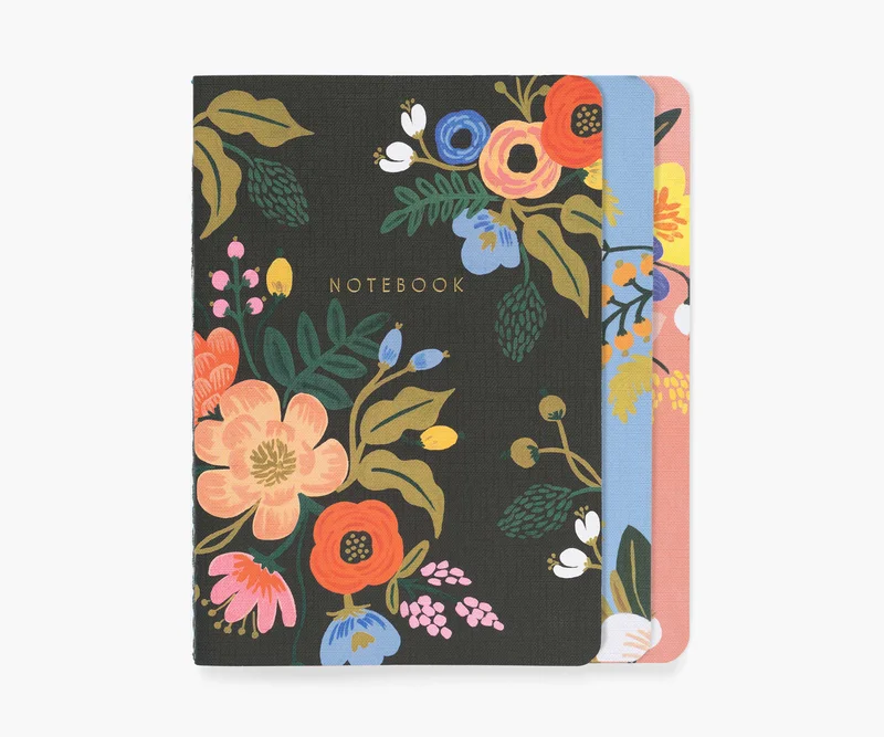 Image of Stitched Notebook Set - Lively Floral