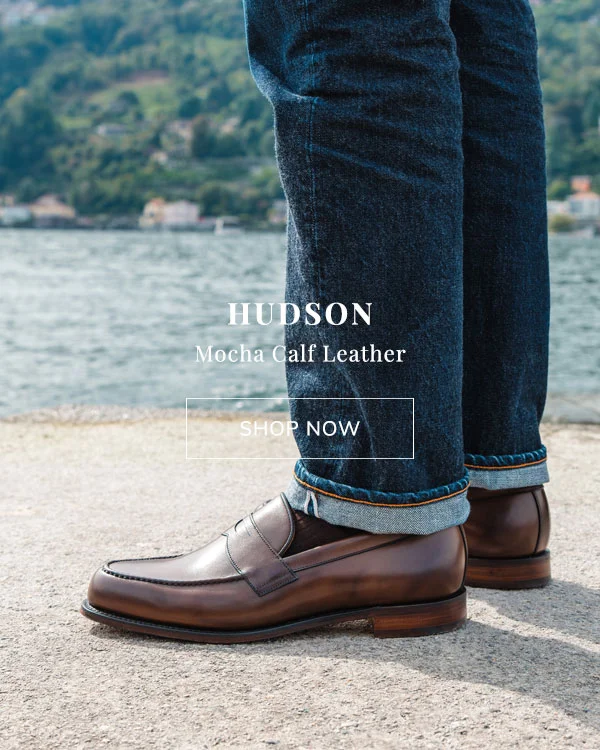 Hudson Penny Loafer in Mocha Calf | Shop Now