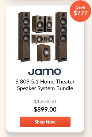 Jamo S 809 5.1 Home Theater Speaker System Bundle