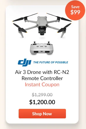 DJI Air 3 Drone with RC-N2 Remote Controller