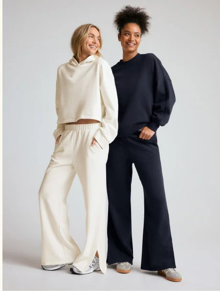 LuxeFleece Happiness Cropped Hoodie