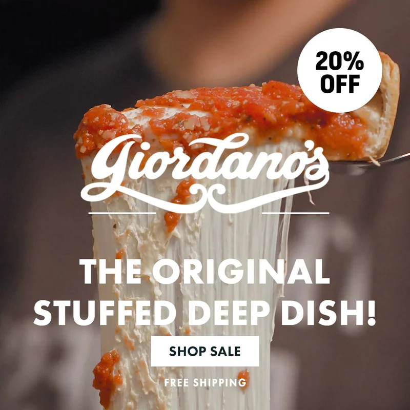 20% Off Giordano's Pizza 20% Off Giordano's Pizza