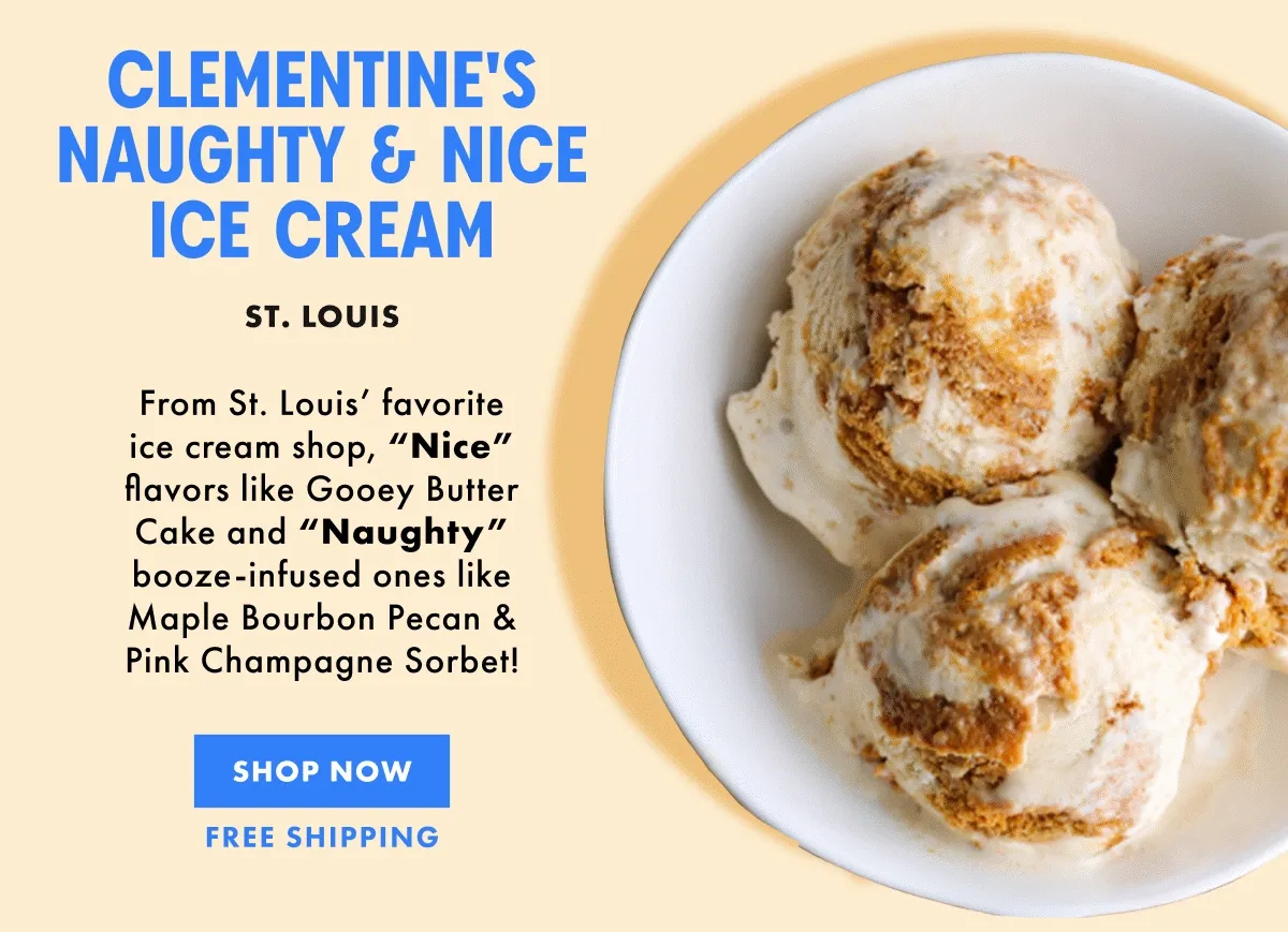 Clementine's Naughty & Nice Ice Cream Clementine's Naughty & Nice Ice Cream