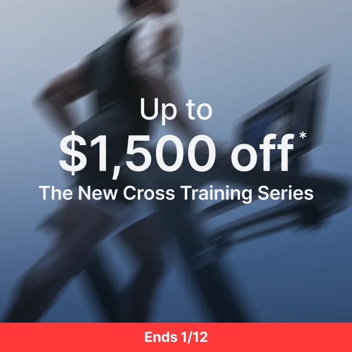 Up to $1,500 off* the New Cross Training Series. Ends 1/12.