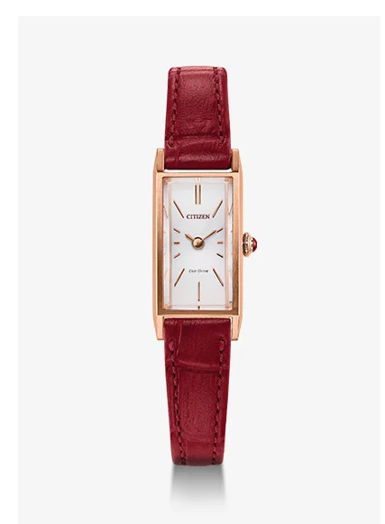 Fio White Dial Leather Strap | EG7123-01A