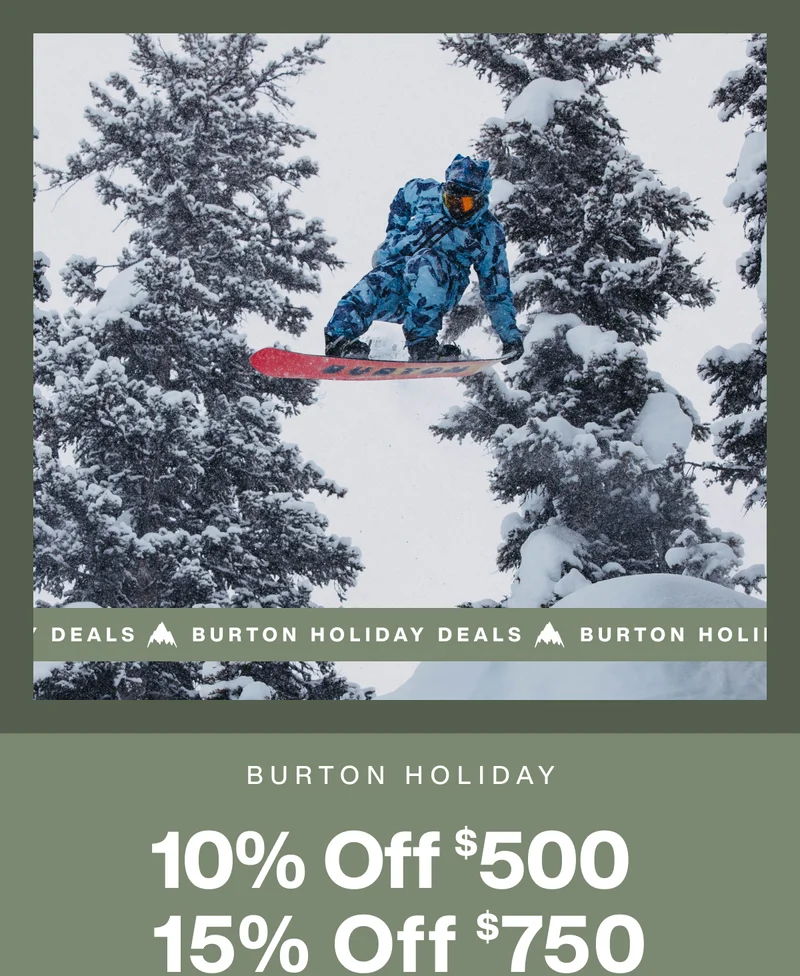 Save 10% Off $500; 15% Off $750