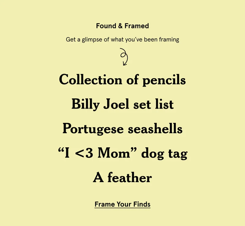 Frame Your Finds