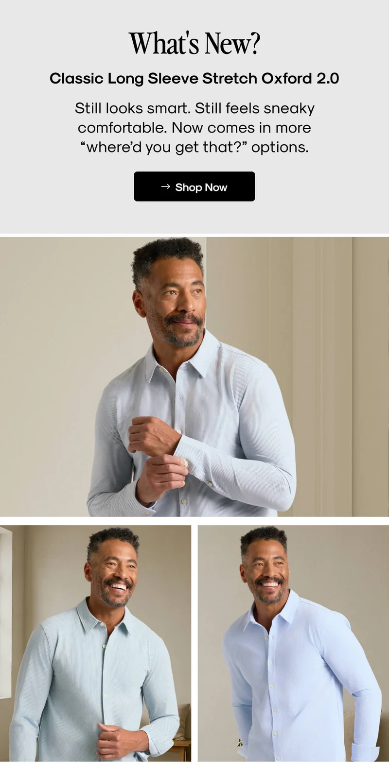 Long Sleeve Stretch Oxford 2.0