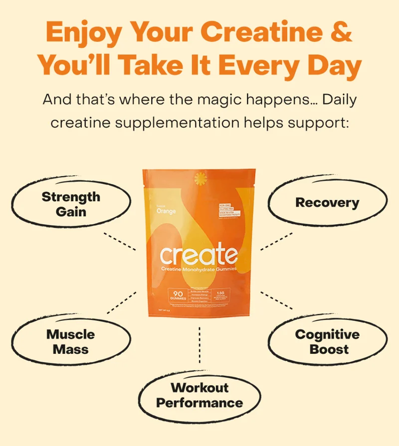 Enjoy your creatine and you'll easily remember to take it every day – which is where the magic happens.