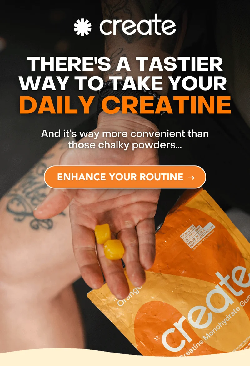There's a better – and tastier –&nbsp;way to take your daily creatine –&nbsp;introducing Create's creatine gummies!