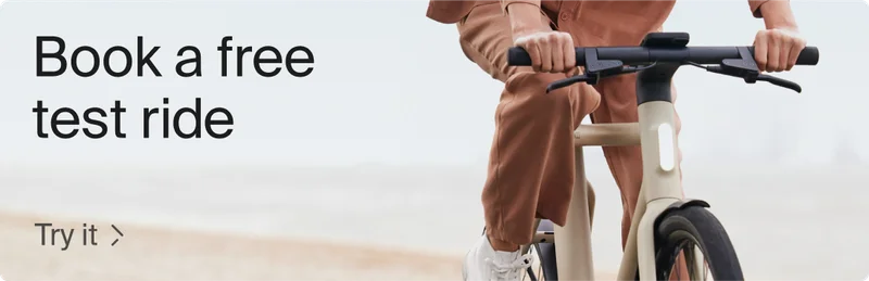 Book a test ride banner