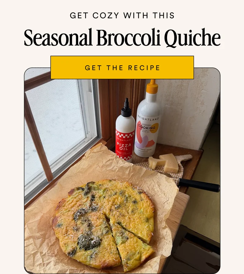 Get Cozy with this Seasonal Broccoli Quiche GET THE RECIPE