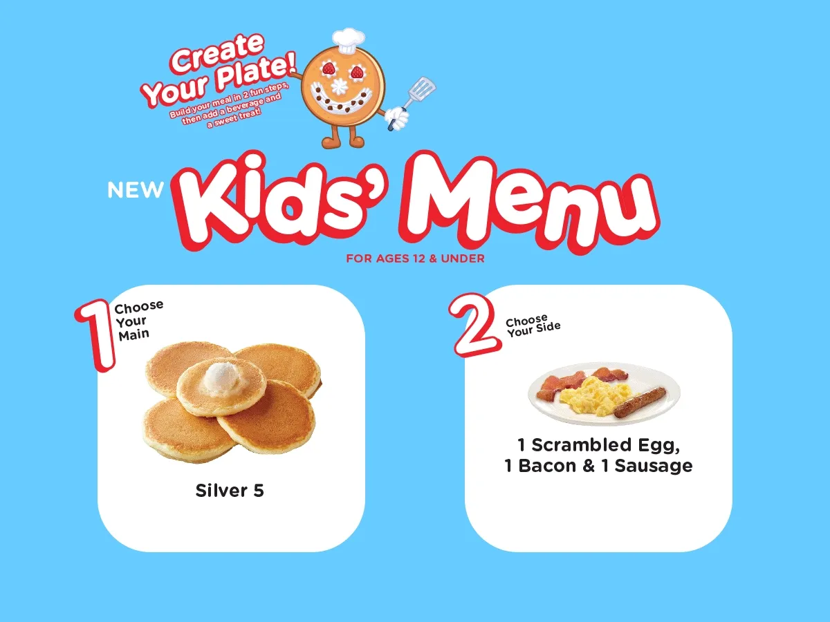 New Kids' Menu available now at IHOP