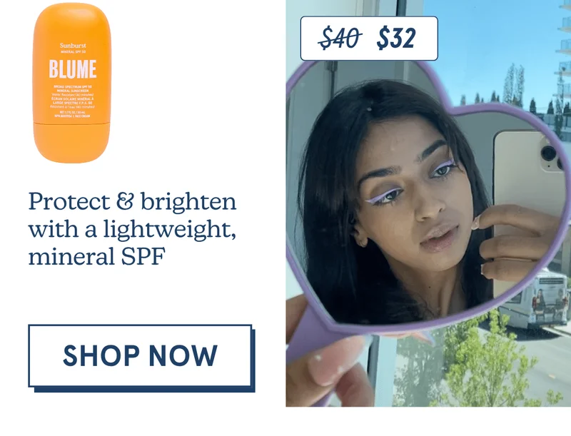 Protect & brighten with a lightweight, mineral SPF [SHOP NOW]
