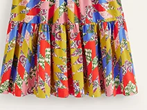 Lorna Tiered Maxi Skirt - Multi, Patchwork Floral