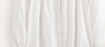Fabric Interest Top - White