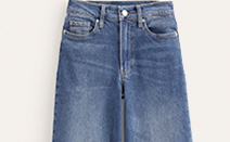 High Rise Wide Leg Jeans - Mid Wash