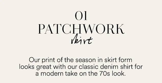 01 PATCHWORK skirt