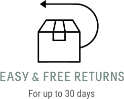 EASY & FREE RETURNS UP TO 30 DAYS