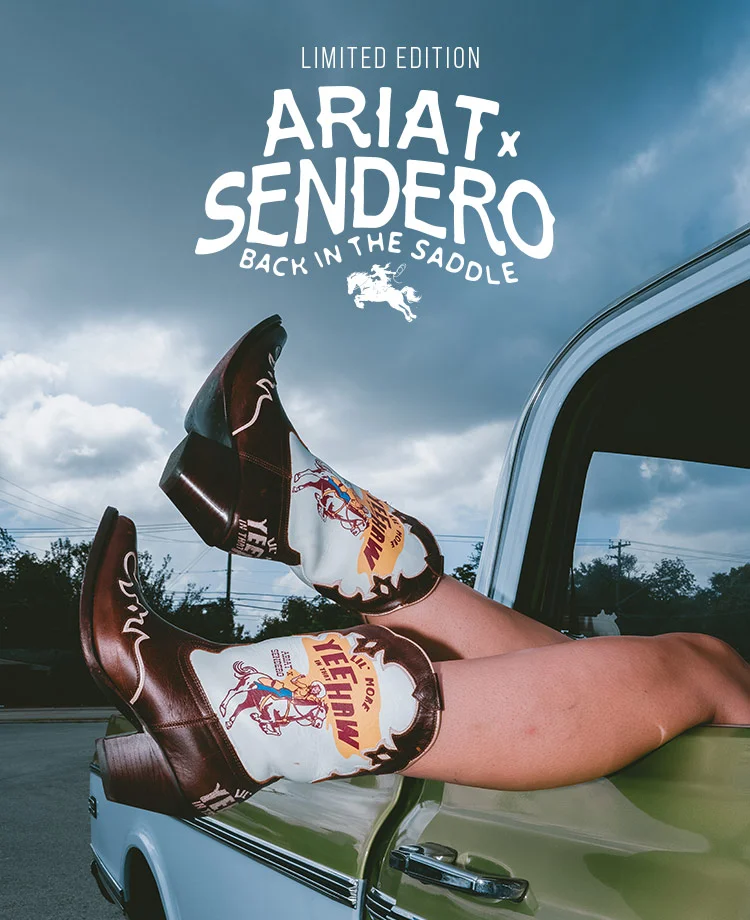 LIMITED EDITION. ARIAT X SENDERO BACK IN THE SADDLE