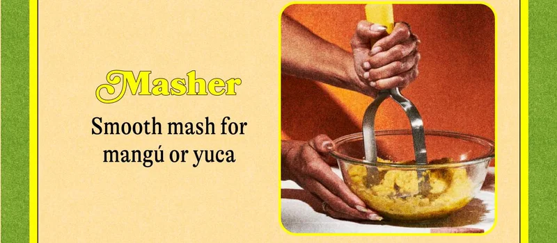 Masher – smooth mash for mangú or yuca