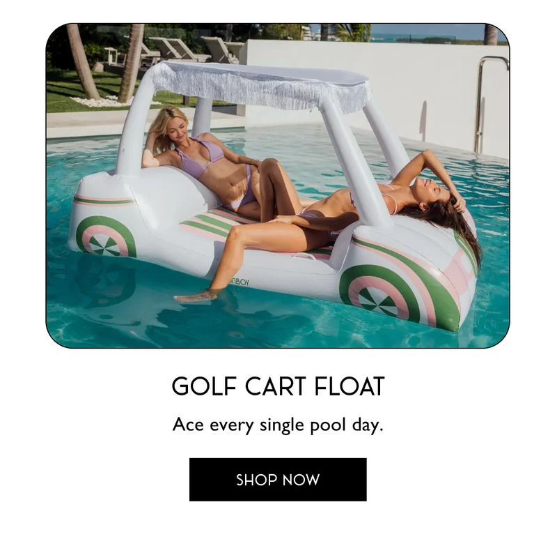 Golf Cart Float - Ace every single pool day. SHOP NOW