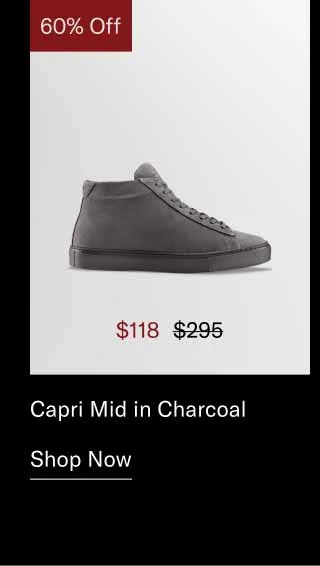 Capri Mid in Charcoal. Shop Now