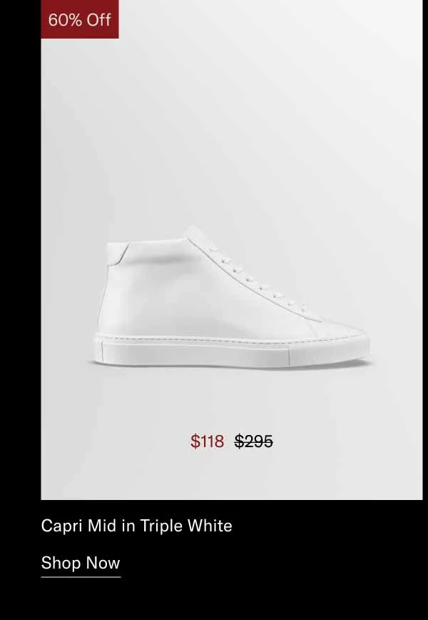 Capri Mid in Triple White. Shop Now