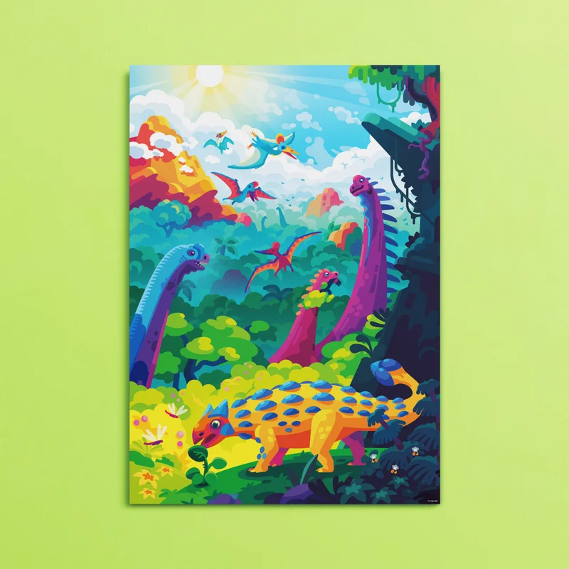 Image of The World of the Dinosaurs Poster