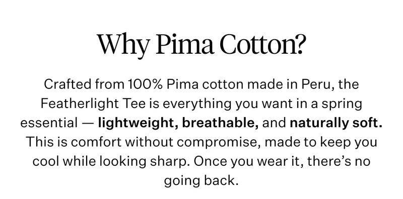 Why Pima Cotton?
