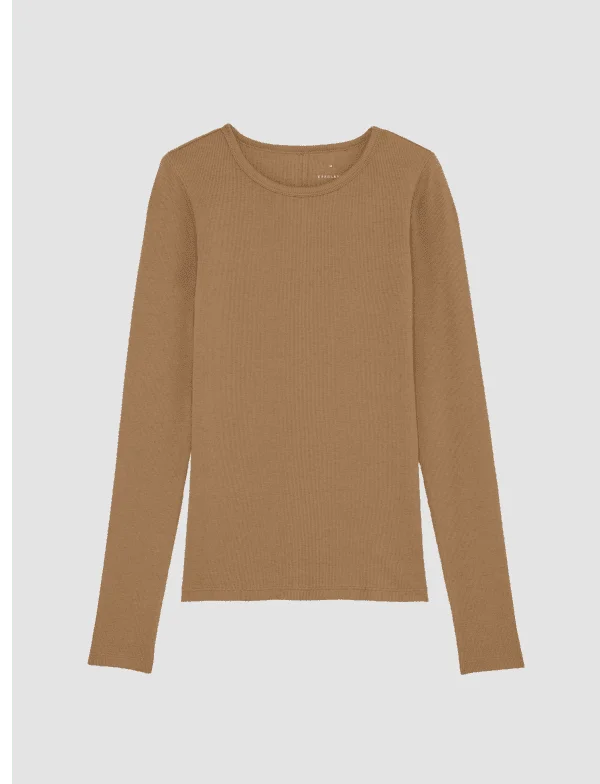 [image]The Supima® Micro-Rib Long-Sleeve Crew