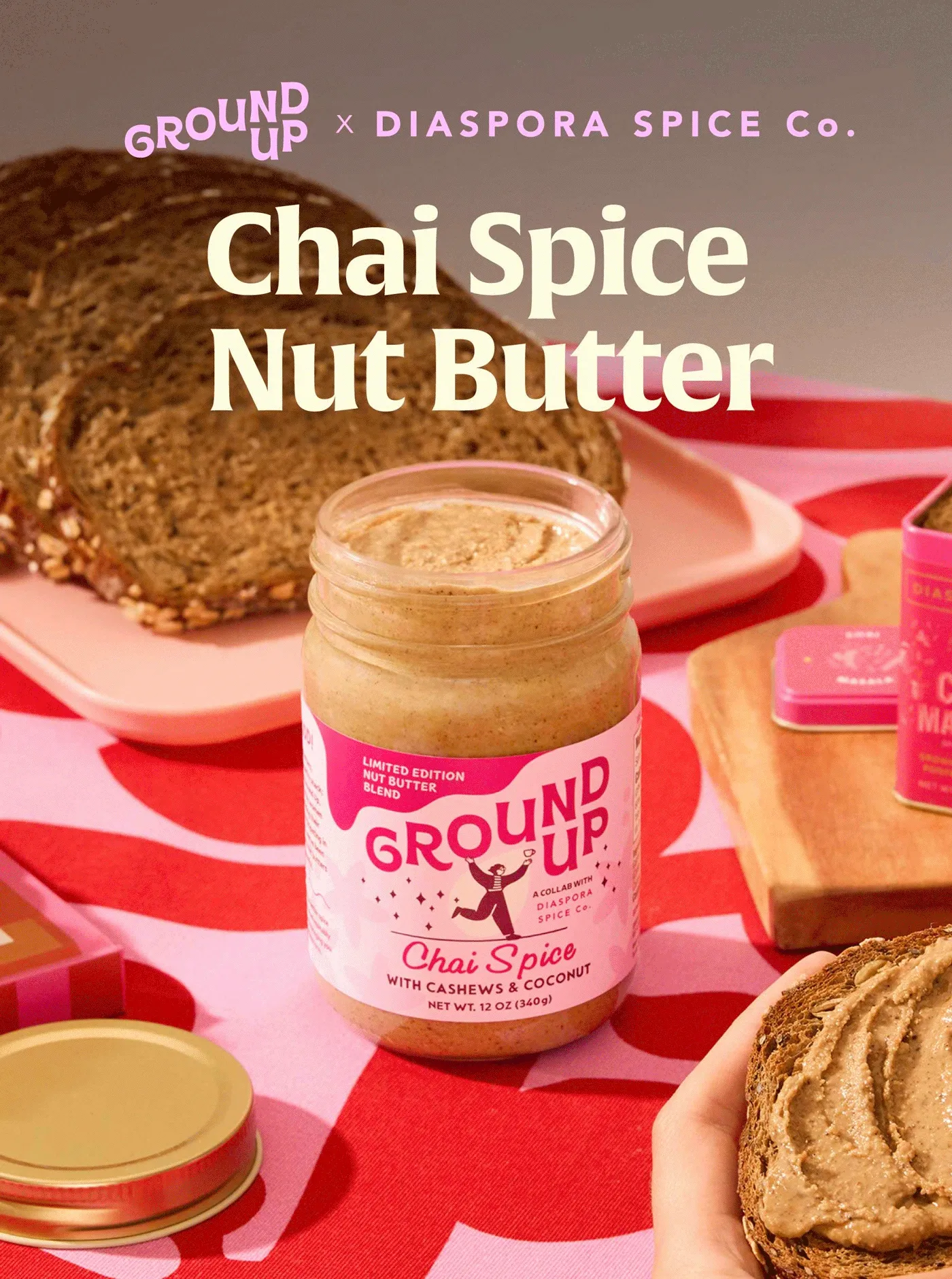 Diaspora Spice Co. X Ground Up Chai Spice Nut Butter