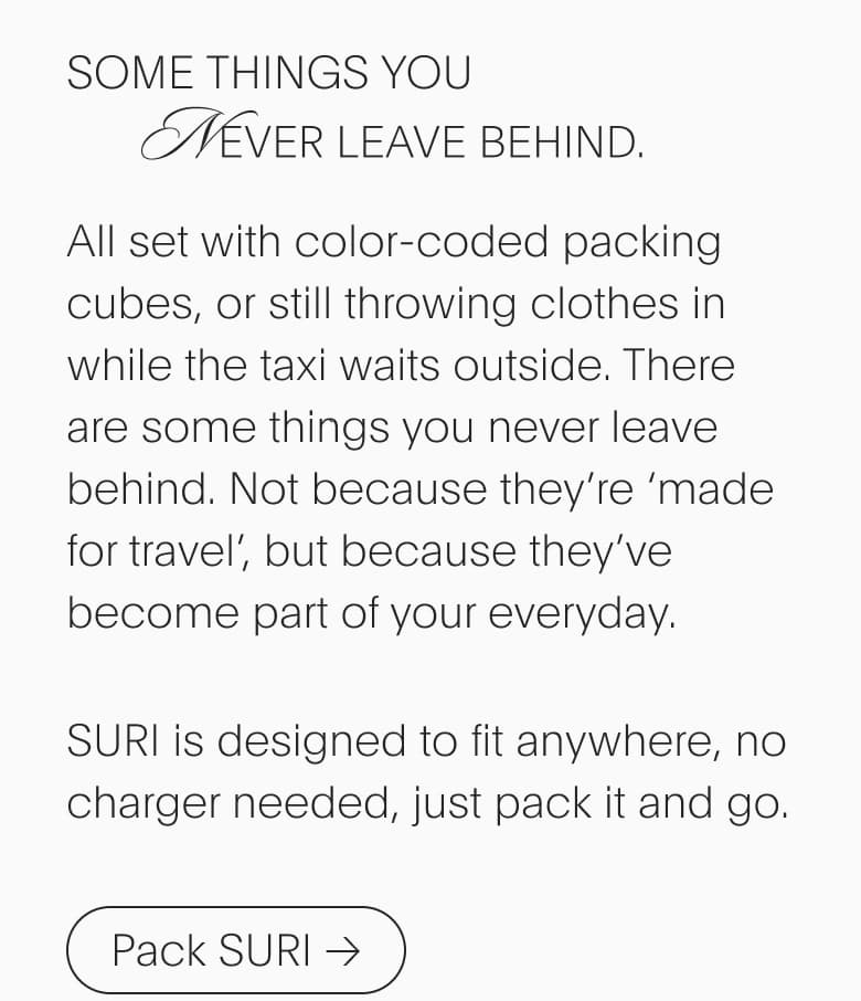 Somethings You Never Leave Behind