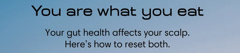 You are what you eat Your gut health affects your scalp. Here’s how to reset both.