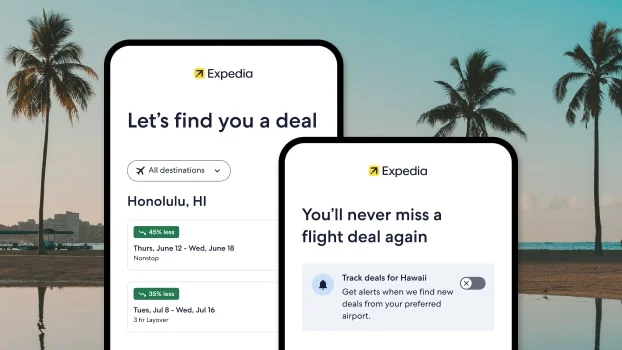 Track flight deals in the app and receive alerts when it's the best time to book.