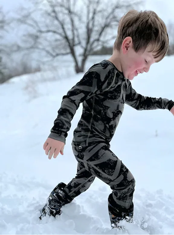 Toddlers' Lightweight Base Layer Set in Forest City Streets