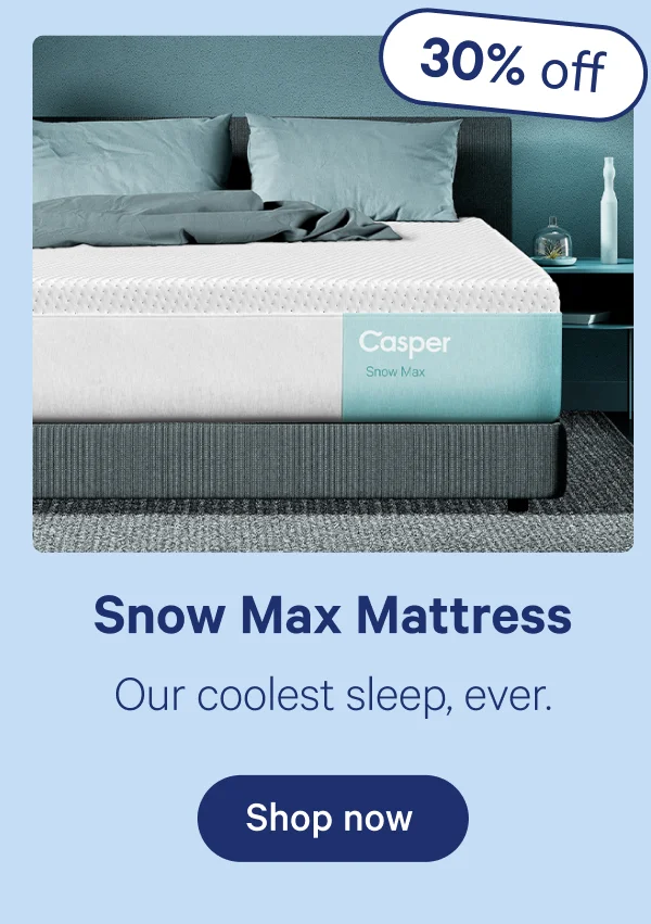 Snow Max Mattress; Our coolest sleep, ever.
