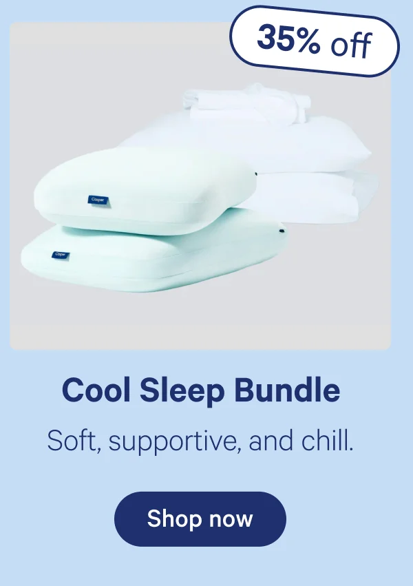 Cool Sleep Bundle; Soft, supportive, and chill.