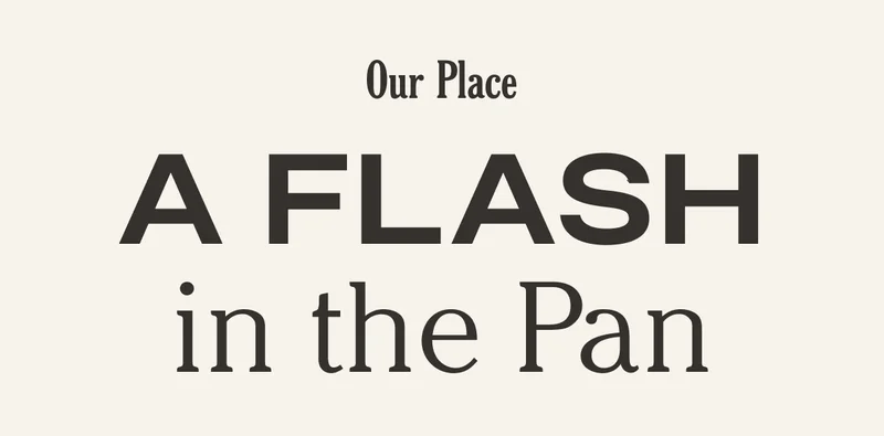 Our Place - A Flash in the Pan