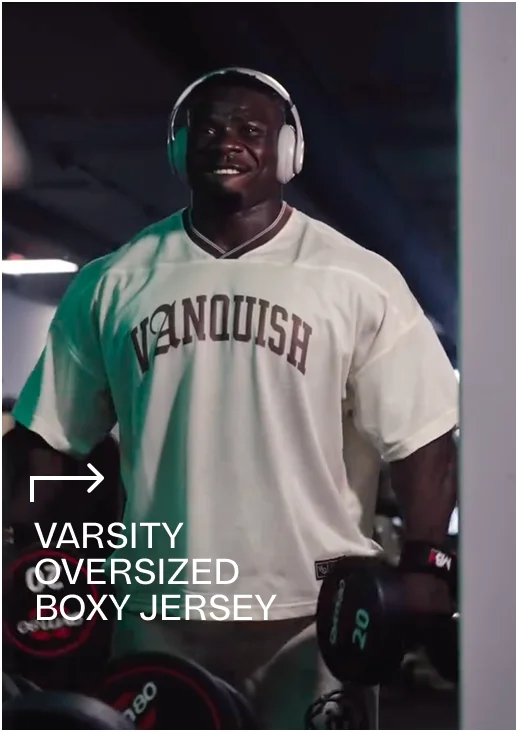 Varsity Off White Oversized Boxy Football Jersey