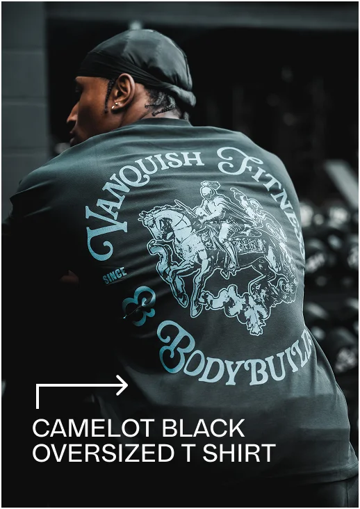 CAMELOT BLACK OVERSIZED T SHIRT