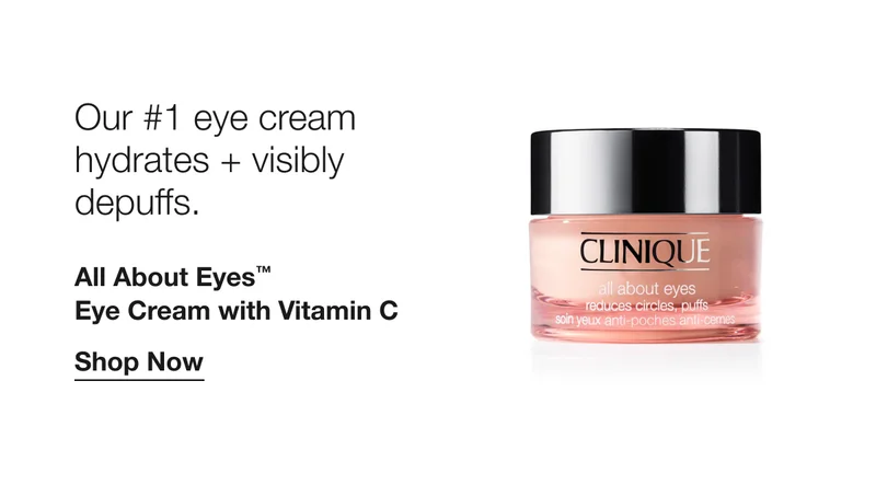 Our #1 eye cream hydrates + visibly depuffs. | All About Eyes Eye Cream with Vitamin C | Shop Now